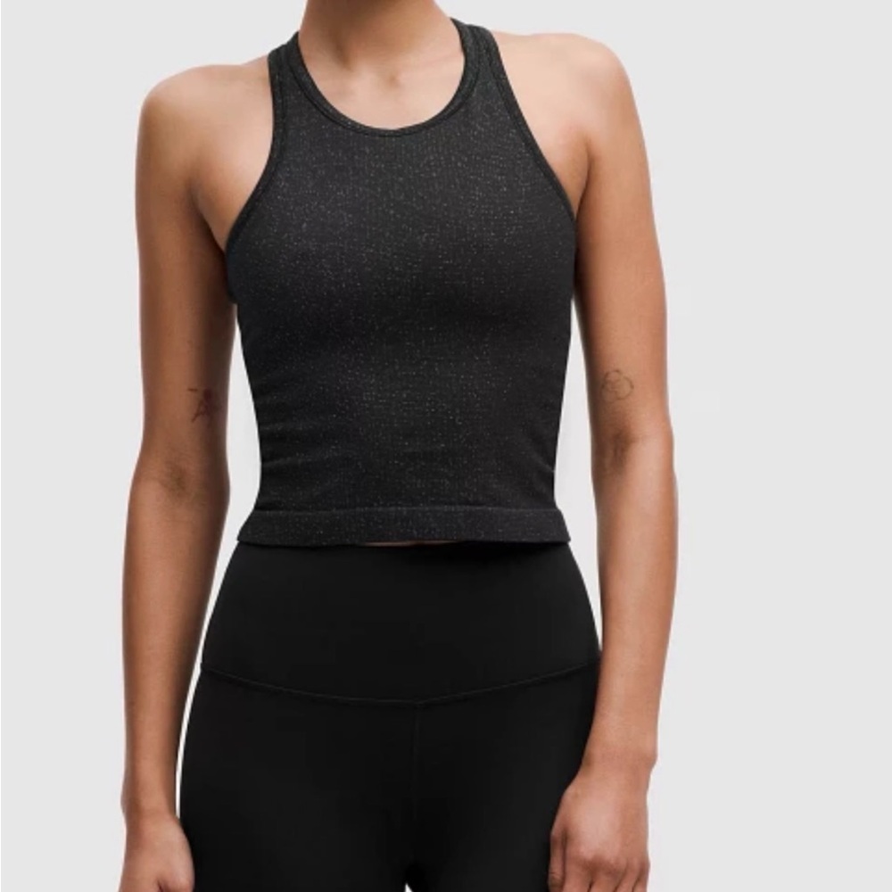 Lululemon Ebb To Street Cropped Racerback Tank Top size 4